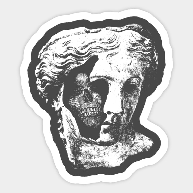 Antique Skull Sticker by AlexEckmanLawn